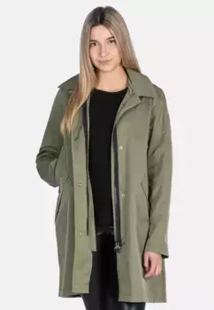 Новое канадское полупальто "Бегония" со съемным функциональным капюшоном New Canadian, зеленый