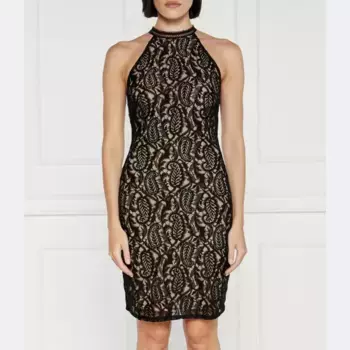 Новое кружевное платье Liza Guess, черный