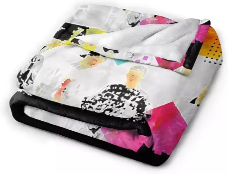 Новое музыкальное детское одеяло с блоками, ультрамягкие фланелевые легкие пледы для декора дивана-кровати 80 "X60" LichaoQian, Black