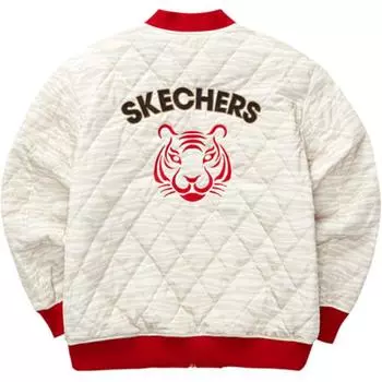 Новогодняя зимняя куртка-пуховик унисекс Skechers, Red-00R3