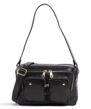 Новозеландская сумка через плечо ellie из зерненой кожи Nnoo, черный