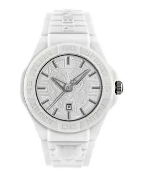 Новые бесстрашные силиконовые часы PLEIN SPORT, цвет white/white/silver