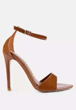 Новые босоножки с ремешком на щиколотке и высоким каблуком London Rag, цвет macchiato