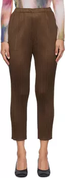 Новые цветные базовые брюки 4 PLEATS PLEASE ISSEY MIYAKE, коричневый
