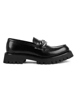 Новые кожаные лоферы Harald Gucci, черный