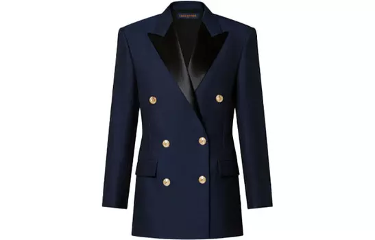Новые квартальные продукты LV Business Suit Women's Blue Louis Vuitton