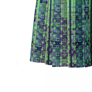 Новые квартальные продукты LV Casual Long Skirt Men Green Louis Vuitton
