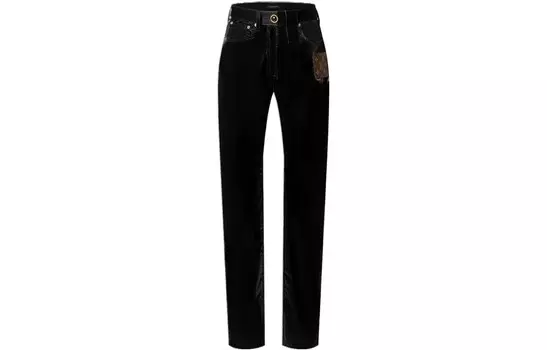 Новые квартальные продукты LV Casual Pants Women's Black Louis Vuitton