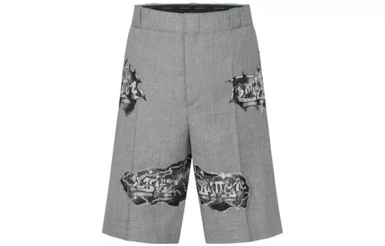 Новые квартальные продукты LV Casual Shorts Men Grey Louis Vuitton, серый