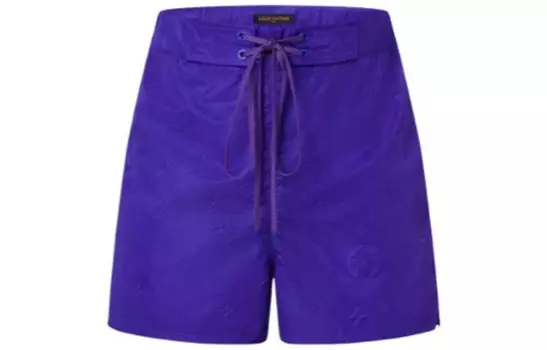 Новые квартальные продукты LV Casual Shorts Men Purple Louis Vuitton, темно-фиолетовый