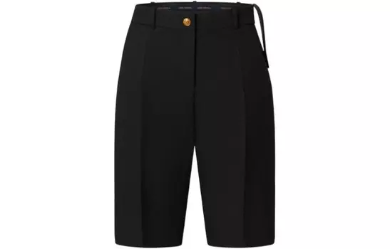 Новые квартальные продукты LV Casual Shorts Women's Black Louis Vuitton