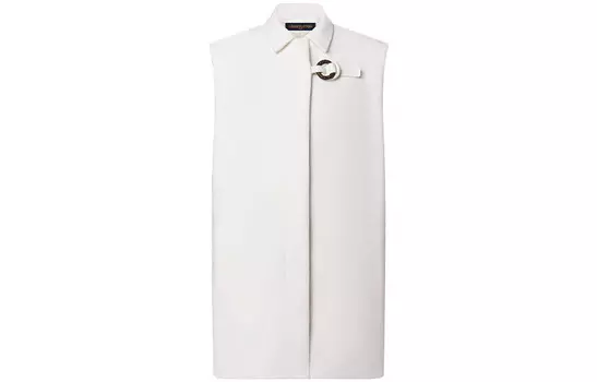 Новые квартальные продукты LV Coat Women's White Louis Vuitton