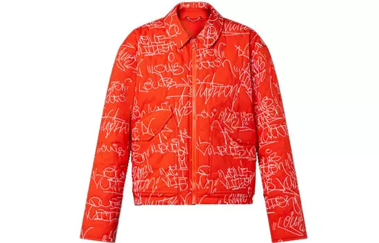Новые квартальные продукты LV Jacket Men Red Louis Vuitton, красный