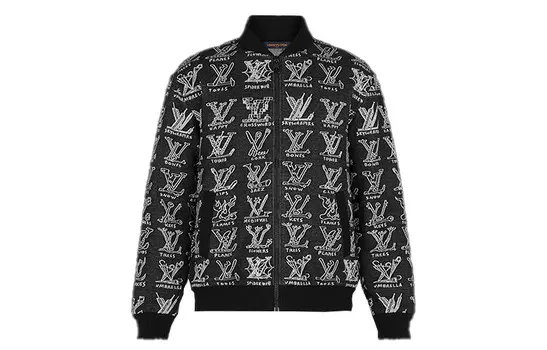 Новые квартальные продукты LV Jacket Men Black Louis Vuitton, черный