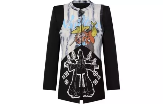 Новые квартальные продукты LV Jacket Men Black Louis Vuitton, черный
