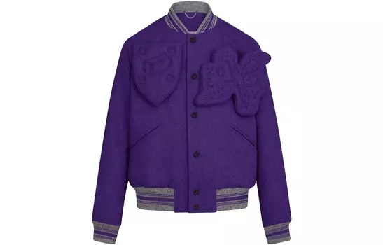 Новые квартальные продукты LV Jacket Men Louis Vuitton, фиолетовый