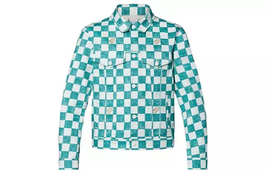 Новые квартальные продукты LV Jacket Men Louis Vuitton, зеленый