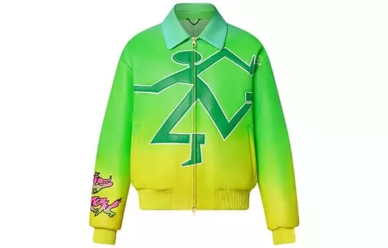 Новые квартальные продукты LV Jacket Men Green Louis Vuitton, зеленый