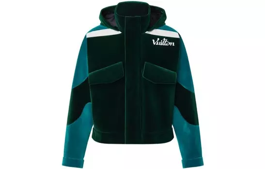 Новые квартальные продукты LV Jacket Men Green Louis Vuitton, зеленый