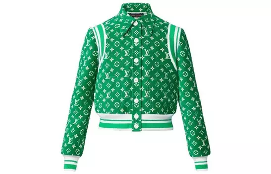 Новые квартальные продукты LV Jacket Women's Green Louis Vuitton