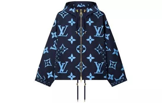 Новые квартальные продукты LV Jacket Women's Blue Louis Vuitton