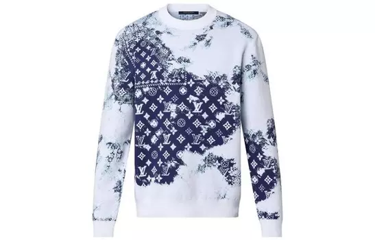 Новые квартальные продукты LV Knitwear Men Louis Vuitton, белый
