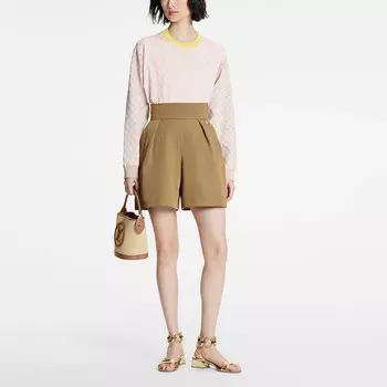 Новые квартальные продукты LV Knitwear Women's Pink Louis Vuitton