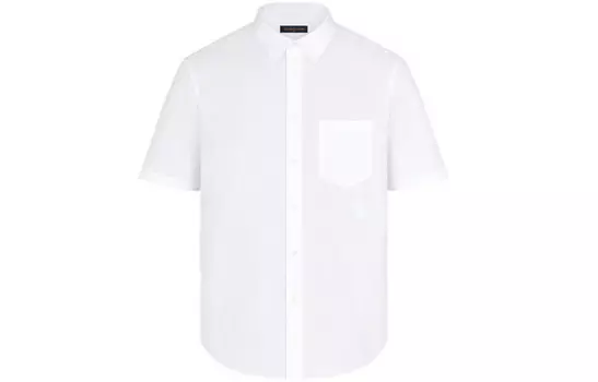 Новые квартальные продукты LV Shirt Men White Louis Vuitton, белый