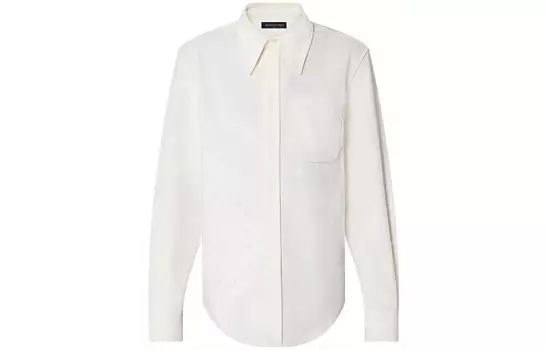 Новые квартальные продукты LV Shirt Men White Louis Vuitton, белый