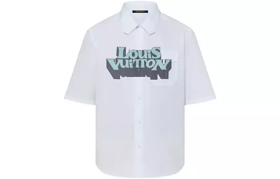 Новые квартальные продукты LV Shirt Men White Louis Vuitton, белый