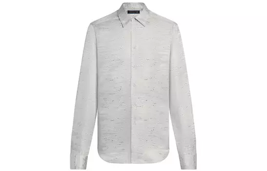Новые квартальные продукты LV Shirt Men Grey Louis Vuitton, серый