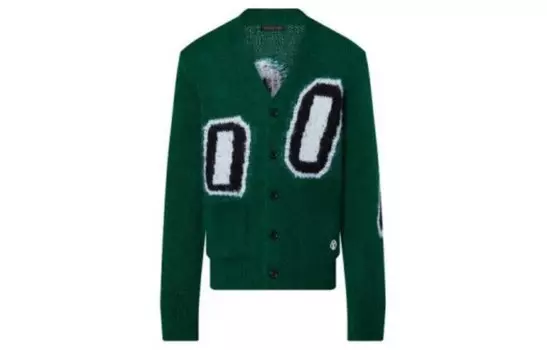 Новые квартальные продукты LV Sweater Men Green Louis Vuitton, зеленый