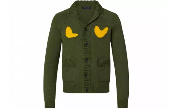 Новые квартальные продукты LV Sweater Men Louis Vuitton, оливково-зеленый