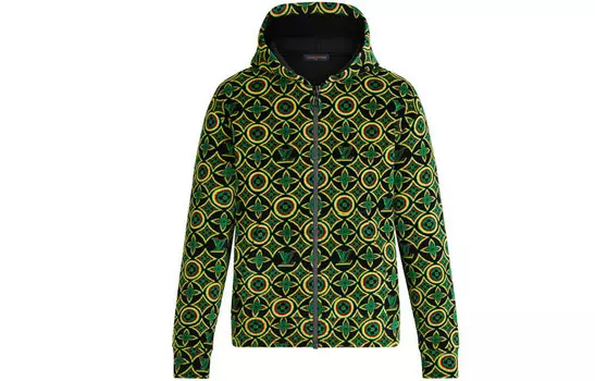 Новые квартальные продукты LV Sweatshirt Men Green Louis Vuitton, зеленый