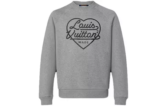 Новые квартальные продукты LV Sweatshirt Men Louis Vuitton, серый