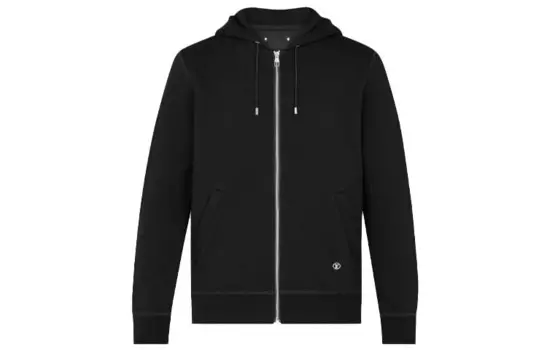 Новые квартальные продукты LV Sweatshirt Men Black Louis Vuitton, черный