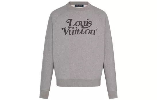 Новые квартальные продукты LV Sweatshirt Unisex Louis Vuitton, серый