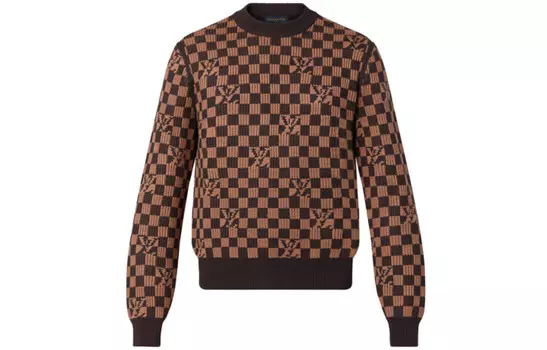 Новые квартальные продукты LV свитер мужской коричневый Louis Vuitton, коричневый