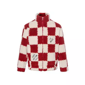 Новые квартальные продукты LV Velvet Jacket Men Louis Vuitton, красный