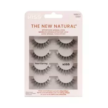 Новые натуральные накладные ресницы (4 пары) Kiss