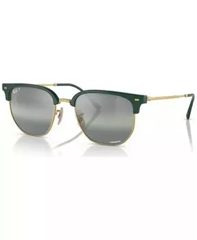 Новые поляризованные солнцезащитные очки Clubmaster, RB4416 Ray-Ban, зеленый