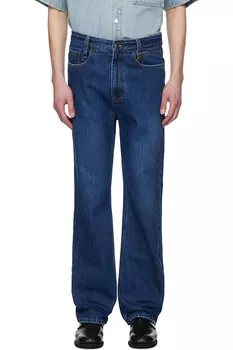 Новые прямые джинсы Wooyoungmi, синий