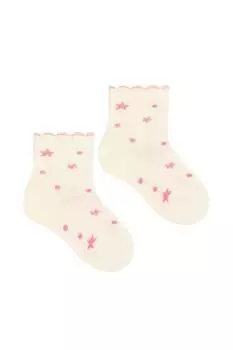 Новые яркие носки из мягкого хлопка с забавным рисунком Steven, белый