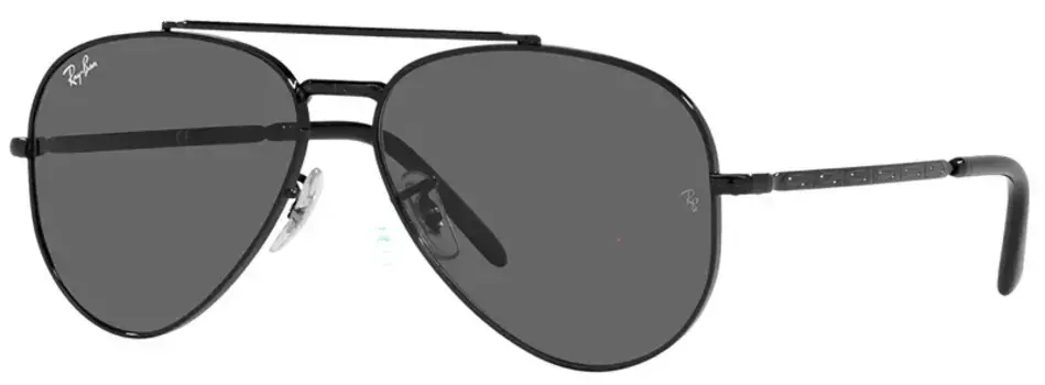 Новые солнцезащитные очки-авиаторы Ray-Ban, черный/темно-серый