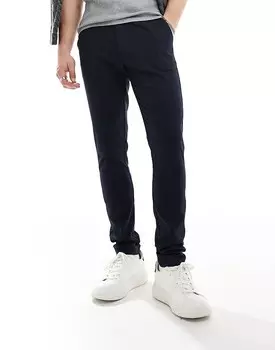 Новые темно-синие брюки скинни ASOS DESIGN