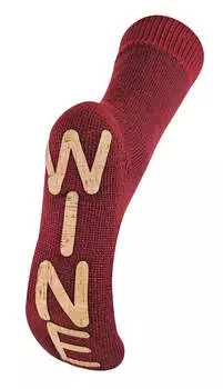 Новые женские мягкие носки-тапочки на толстой термофлисовой подкладке Sock Snob, красный