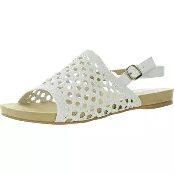 Новые женские плетеные сандалии без застежек Bellini, цвет white/woven