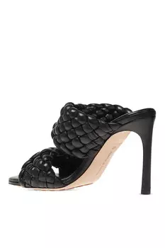 Новые женские туфли Bottega Veneta Intreccio Twist Weave черного цвета, черный