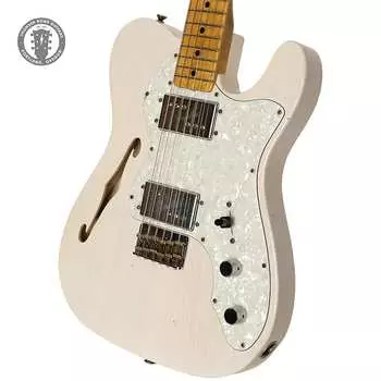 Новый Fender Custom Shop Limited Edition 70-х Journeyman Thinline Telecaster Aged White Blonde Limited Edition '70s Journeyman Thinline Telecaster
