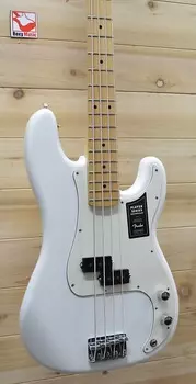 Новый Fender Player Precision Bass Кленовый гриф Polar White